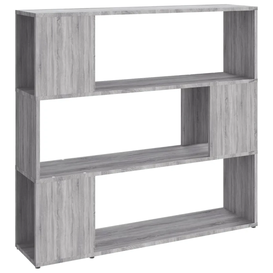 Bibliothèque/Séparateur de pièce Sonoma gris 100x24x94 cm - 2