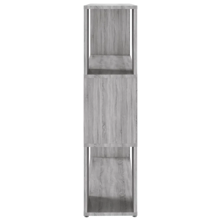 Bibliothèque/Séparateur de pièce Sonoma gris 100x24x94 cm - 6
