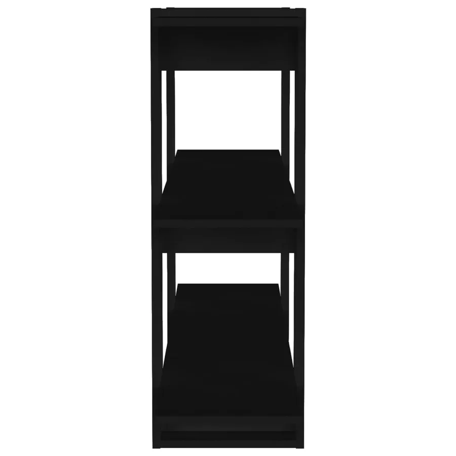 Bibliothèque/Séparateur de pièce Noir 100x30x123,5 cm - 4