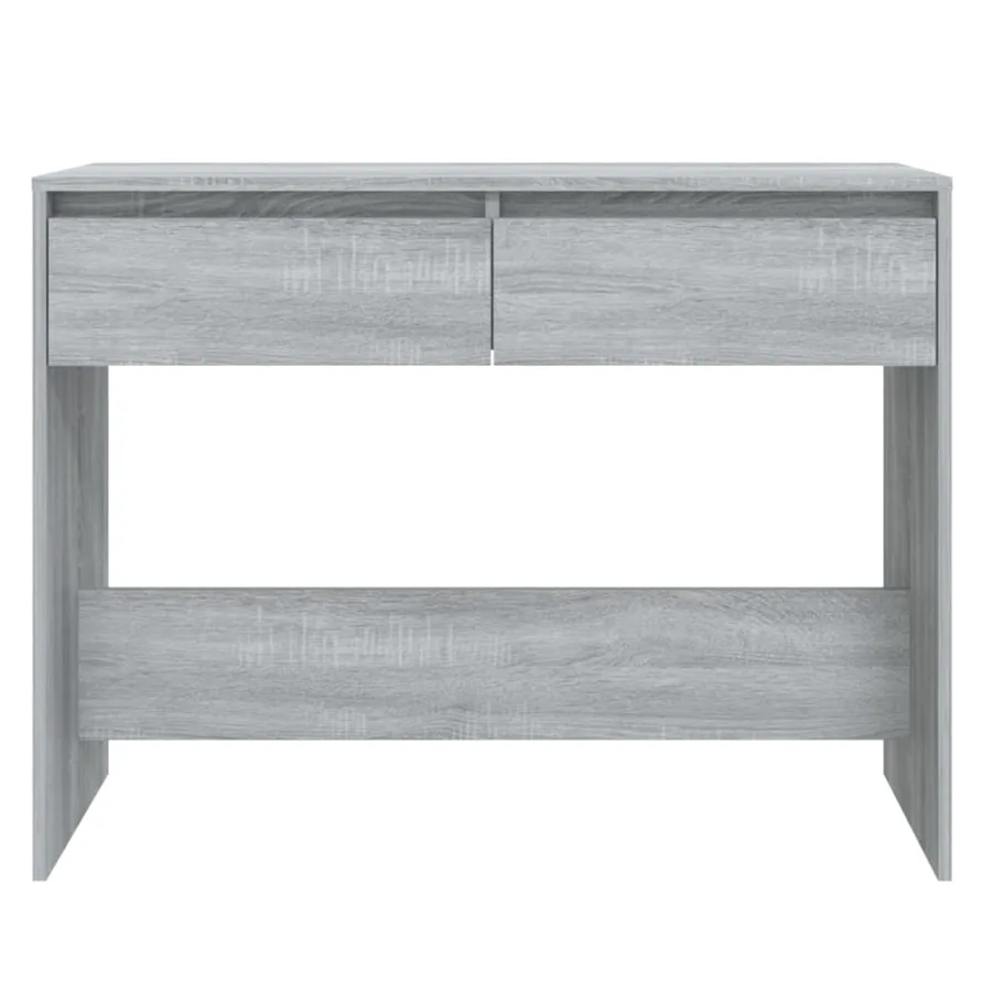 Table console sonoma gris 100x35x76,5 cm bois d'ingénierie - 5