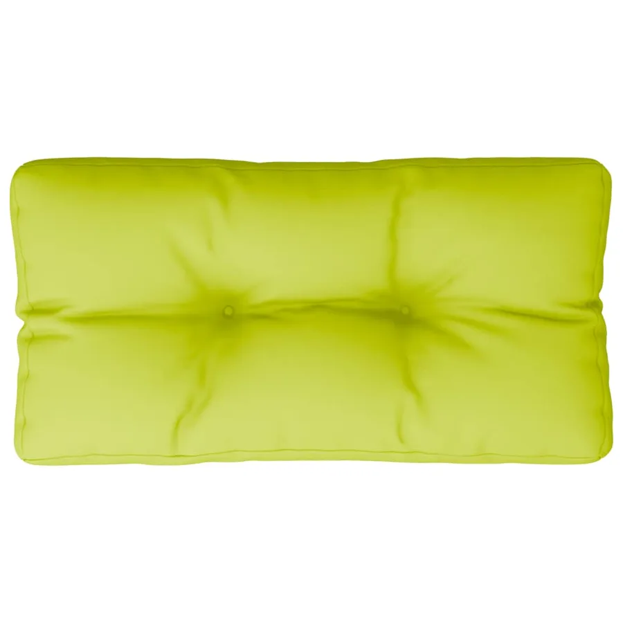 Coussin de palette vert vif 80x40x12 cm tissu - 2