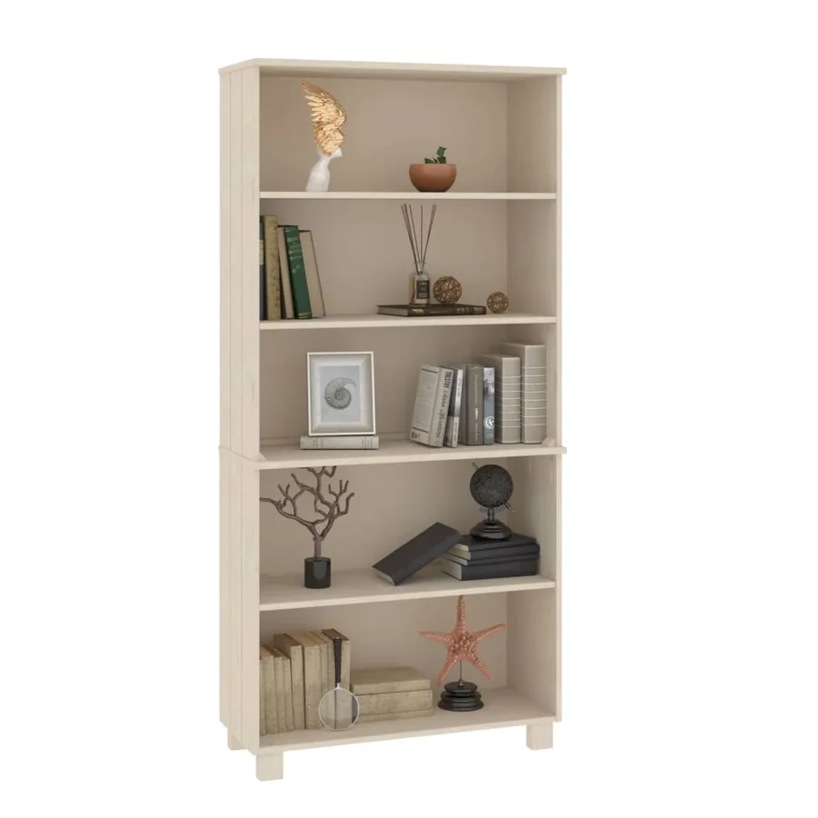 Buffet HAMAR Bois massif de pin Marron miel - 5