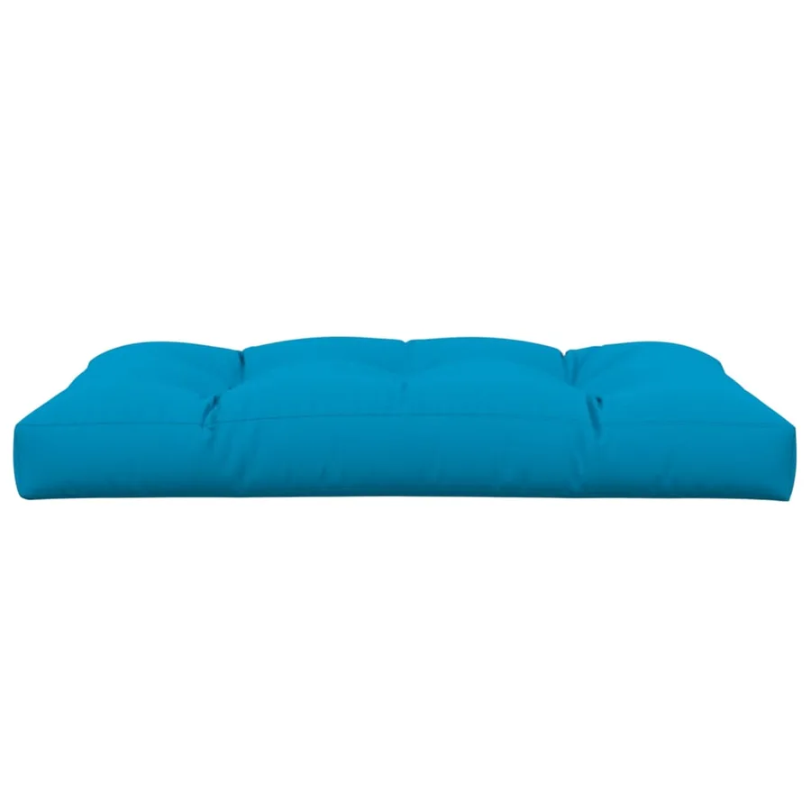 Coussin de palette bleu 120x80x12 cm tissu - 5
