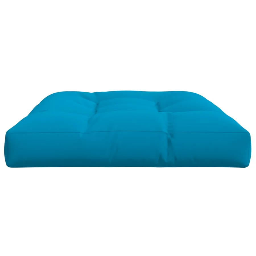Coussin de palette bleu 120x80x12 cm tissu - 6