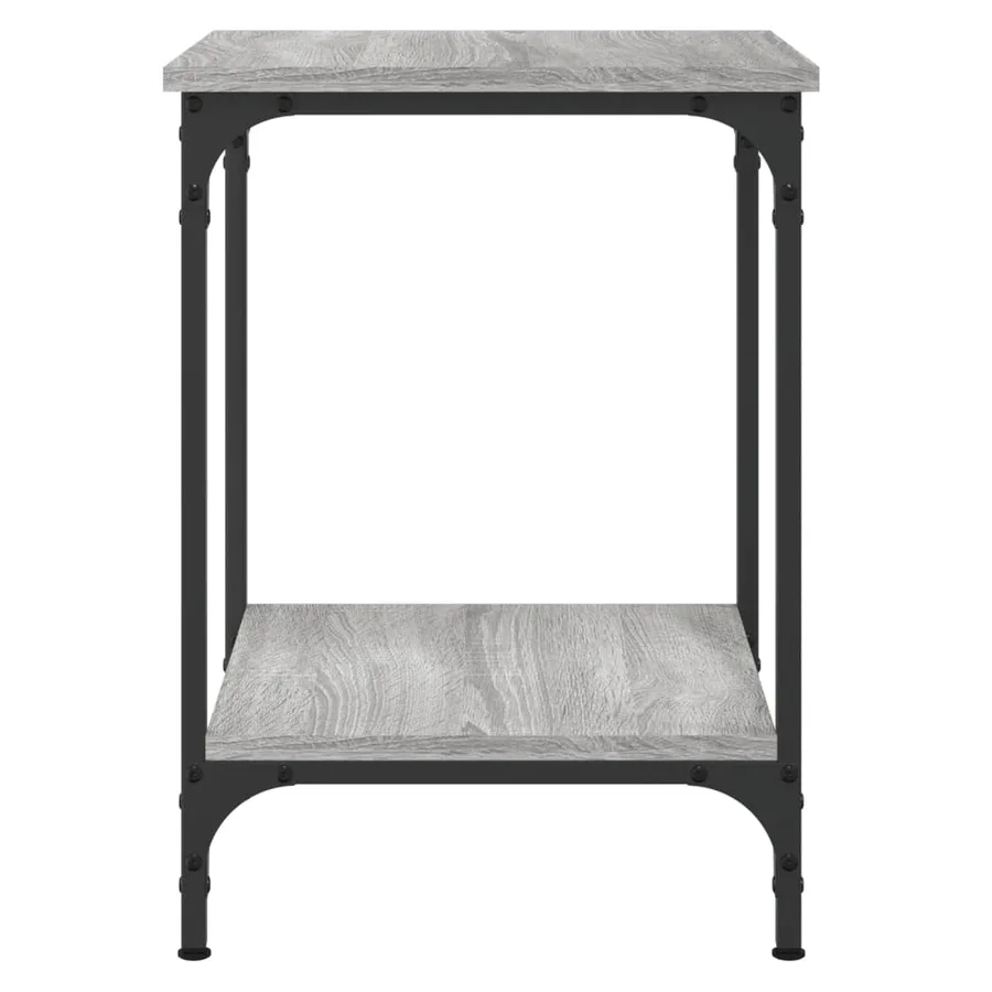 Table basse sonoma gris 40x40x55 cm bois d'ingénierie - 4