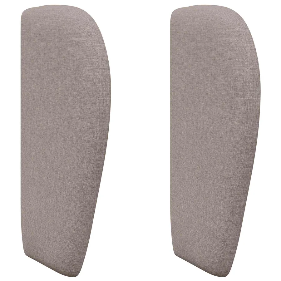 Oreille de tête de lit Taupe 40 x 23 x 6 cm tissu - 2