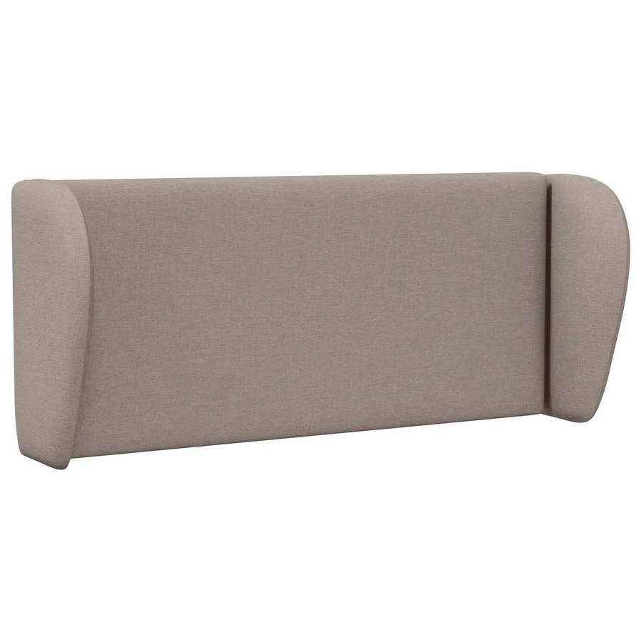 Oreille de tête de lit Taupe 40 x 23 x 6 cm tissu - 3