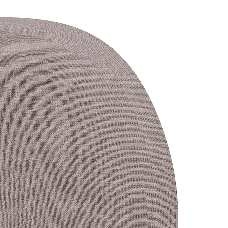 Oreille de tête de lit Taupe 40 x 23 x 6 cm tissu - 9