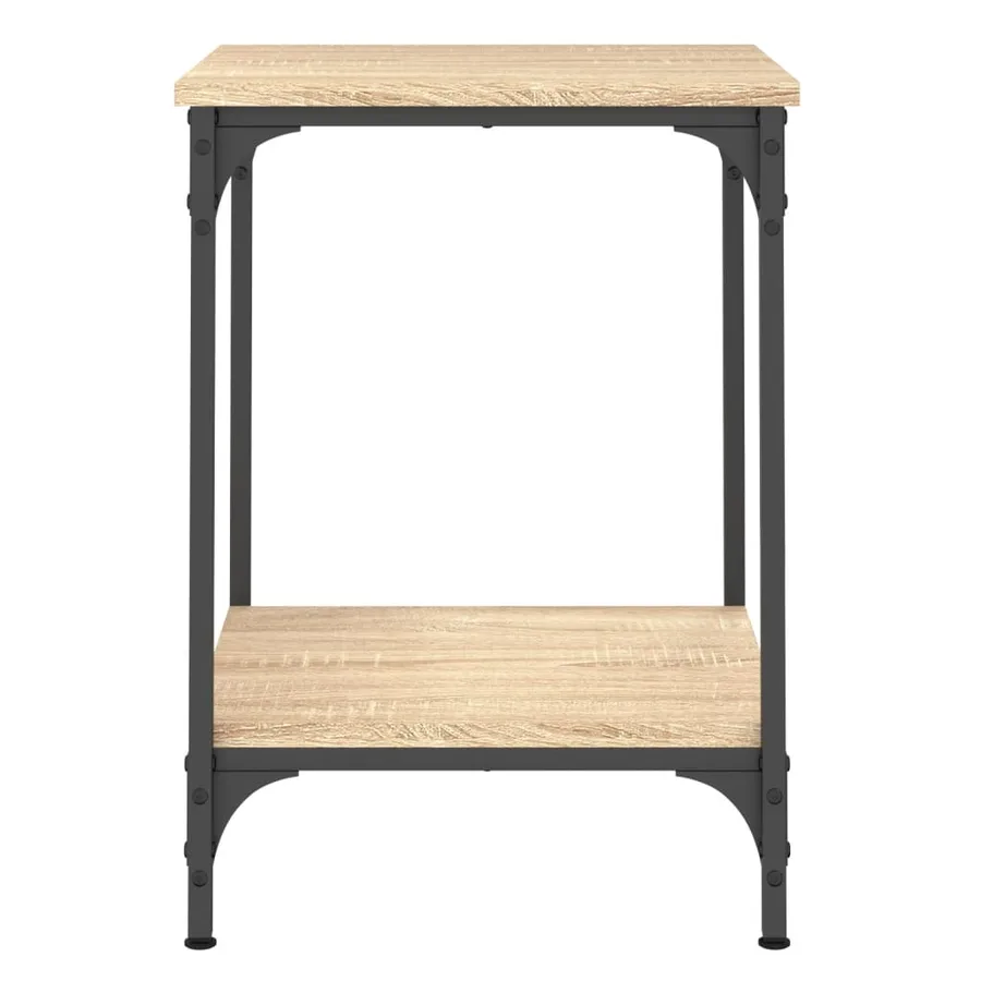 Table basse chêne sonoma 40x40x55 cm bois d'ingénierie - 6