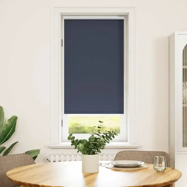 Store enrouleur occultant 64,4 x 120 cm, largeur du tissu 60 cm, bleu marine