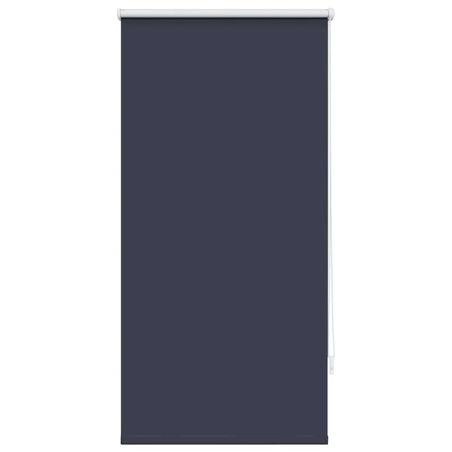 Store enrouleur occultant 64,4 x 120 cm, largeur du tissu 60 cm, bleu marine - 2
