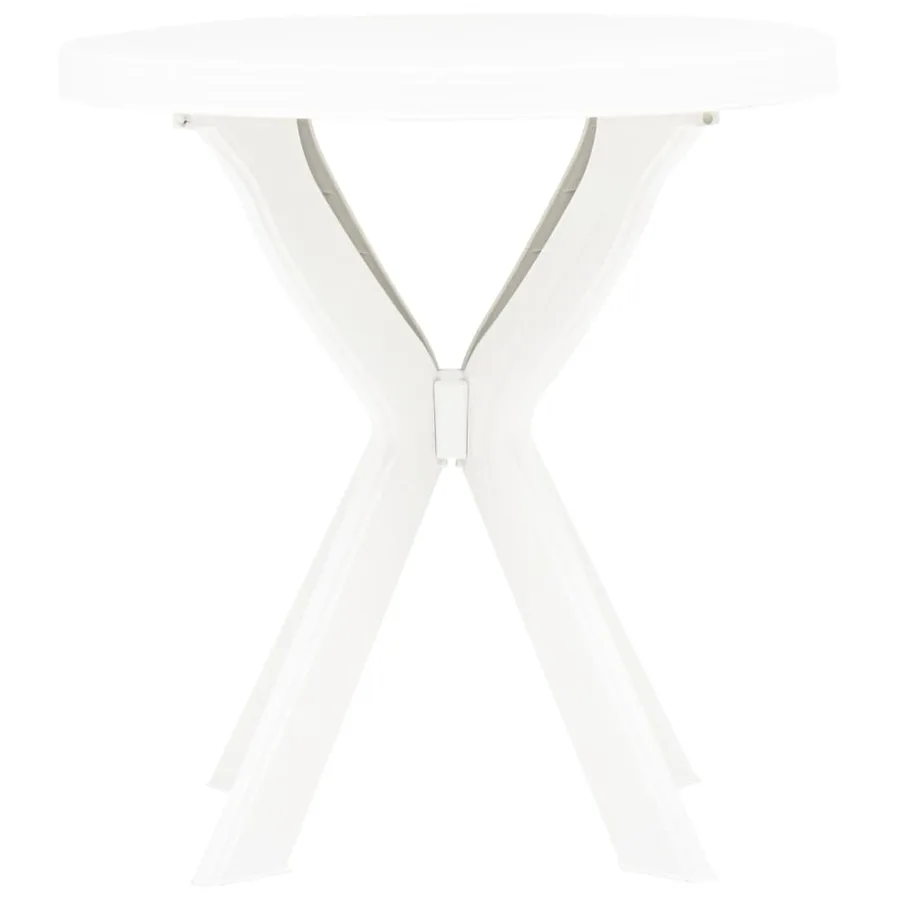 Table de bistro Blanc Ø70 cm Plastique - 3