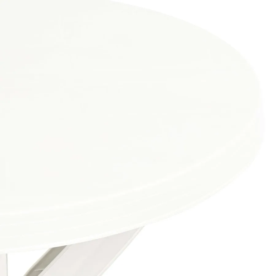 Table de bistro Blanc Ø70 cm Plastique - 4