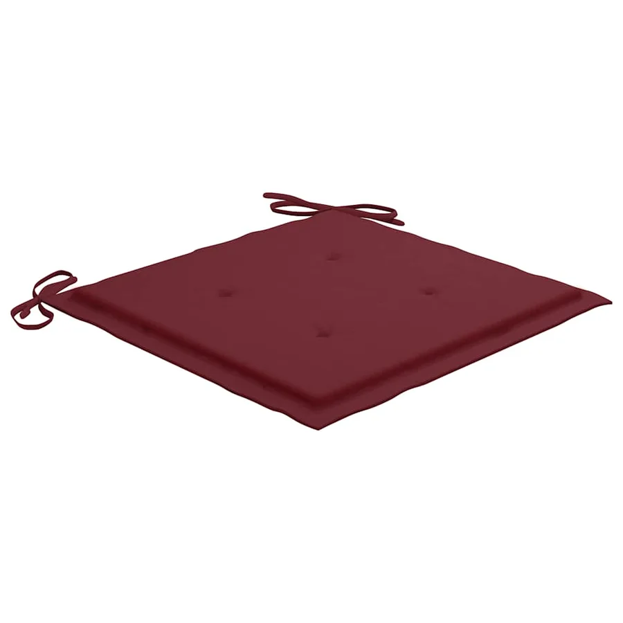 Ensemble à manger d'extérieur pliable avec coussin 3 pcs Teck - 10