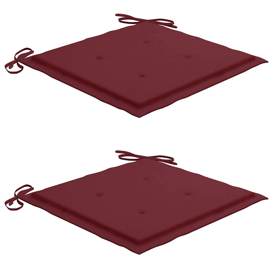 Ensemble à manger d'extérieur pliable avec coussin 3 pcs Teck - 7