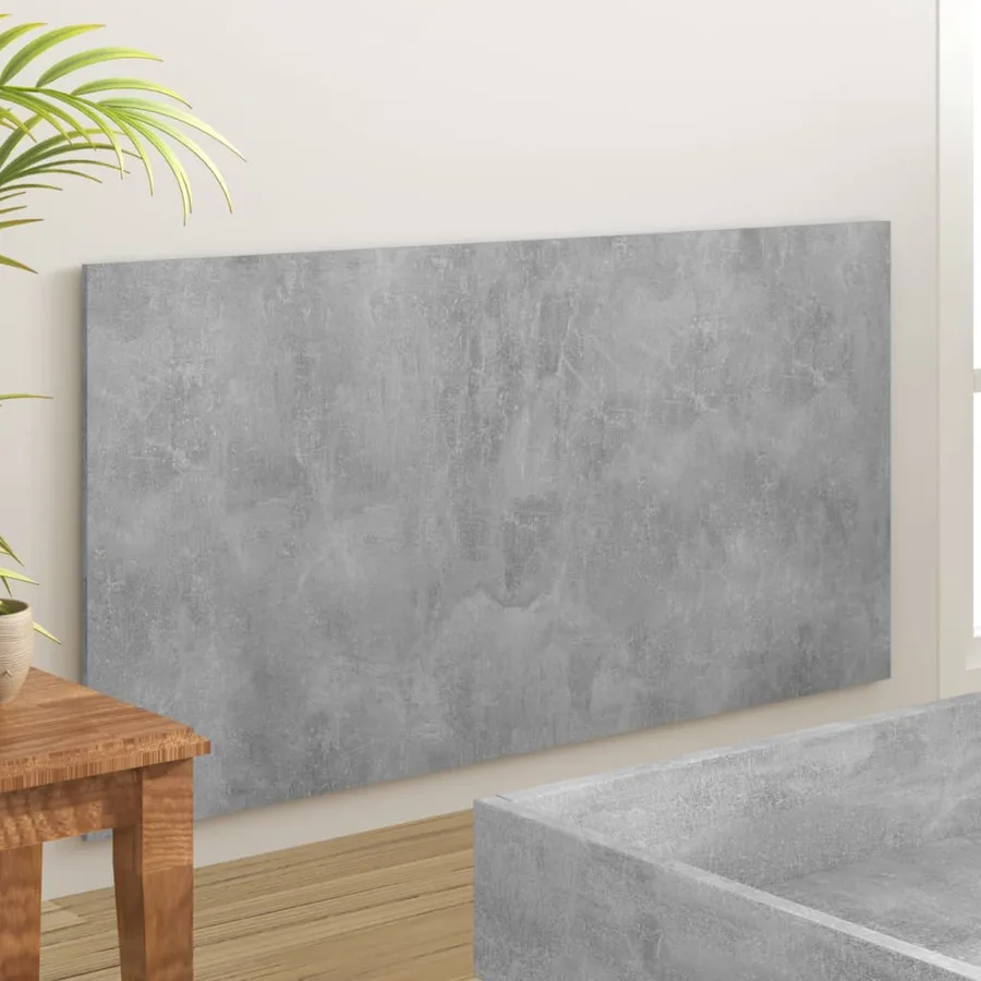 Tête de lit Gris béton 160x1,5x80 cm Bois d'ingénierie - 4