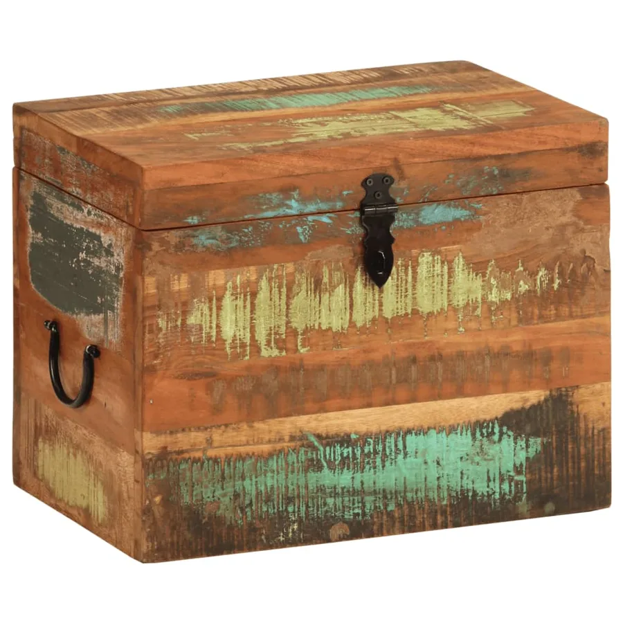 Boîtes de rangement Bois massif de récupération - 6