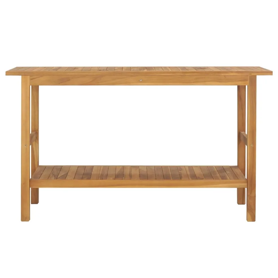 Meuble de salle de bain Bois de teck solide 132x45x75 cm - 2
