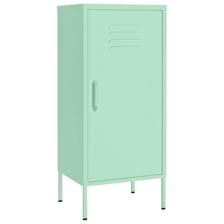 Armoire de rangement Vert menthe 42,5x35x101,5 cm Acier - 2