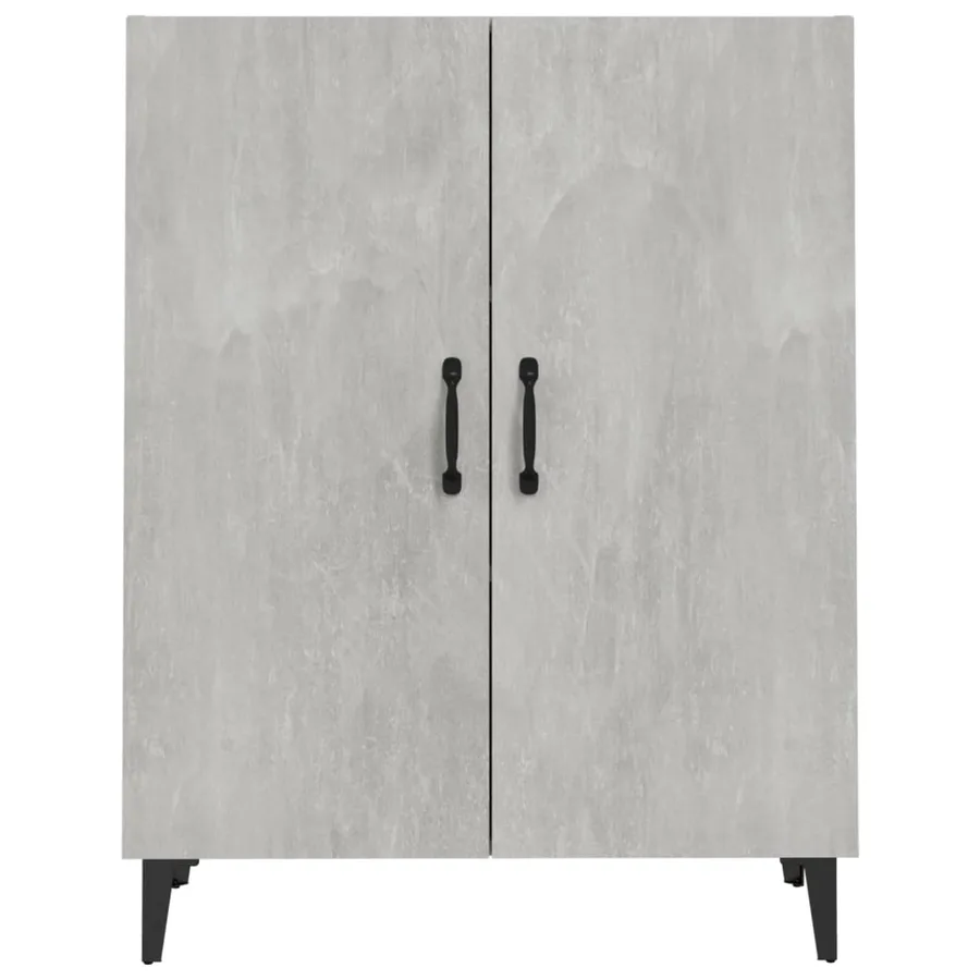 Buffet Gris béton 70x34x90 cm Bois d'ingénierie - 3