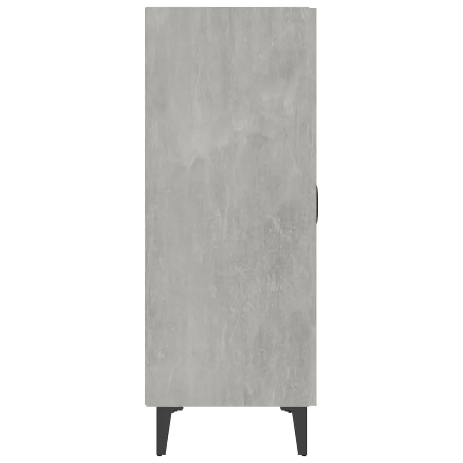 Buffet Gris béton 70x34x90 cm Bois d'ingénierie - 5