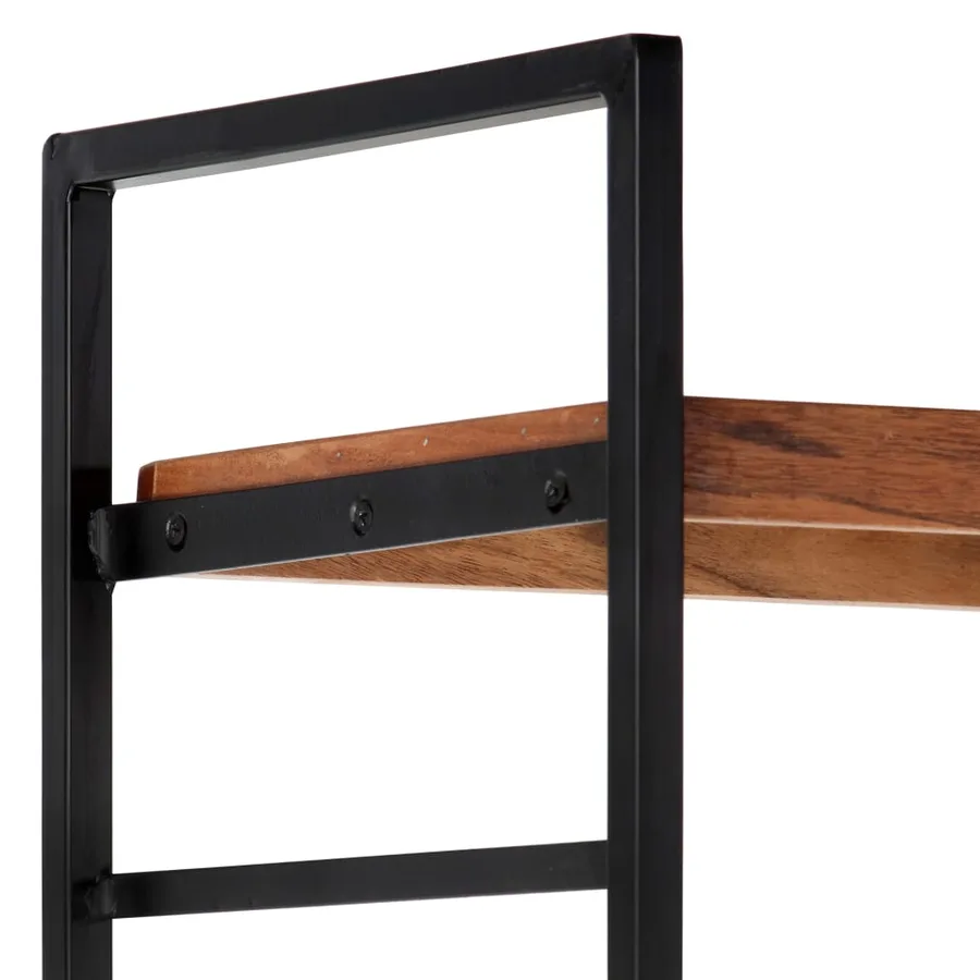 Bibliothèque à 4 niveaux 124x30x180 cm Bois d'acacia massif - 6