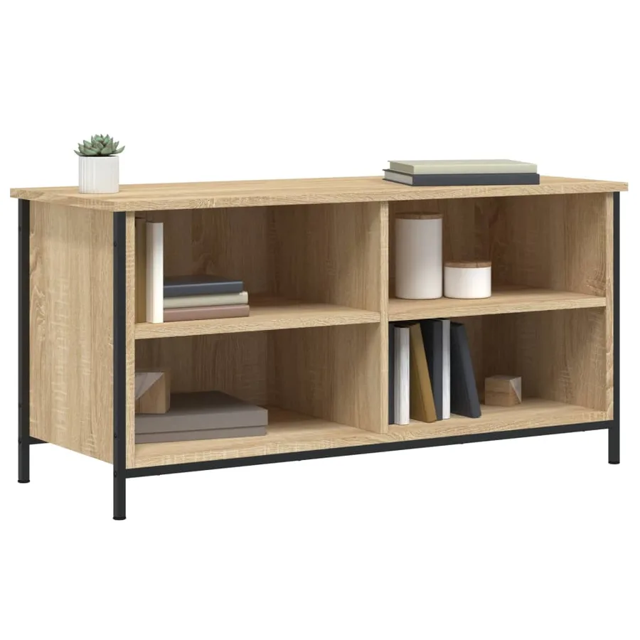 Meuble TV Chêne sonoma 100x40x50 cm Bois d'ingénierie - 3