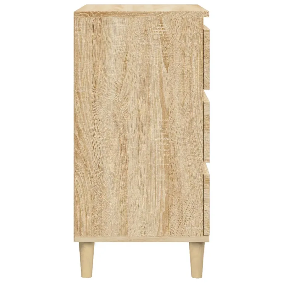 Table de chevet chêne sonoma 40x35x70 cm bois d'ingénierie - 8