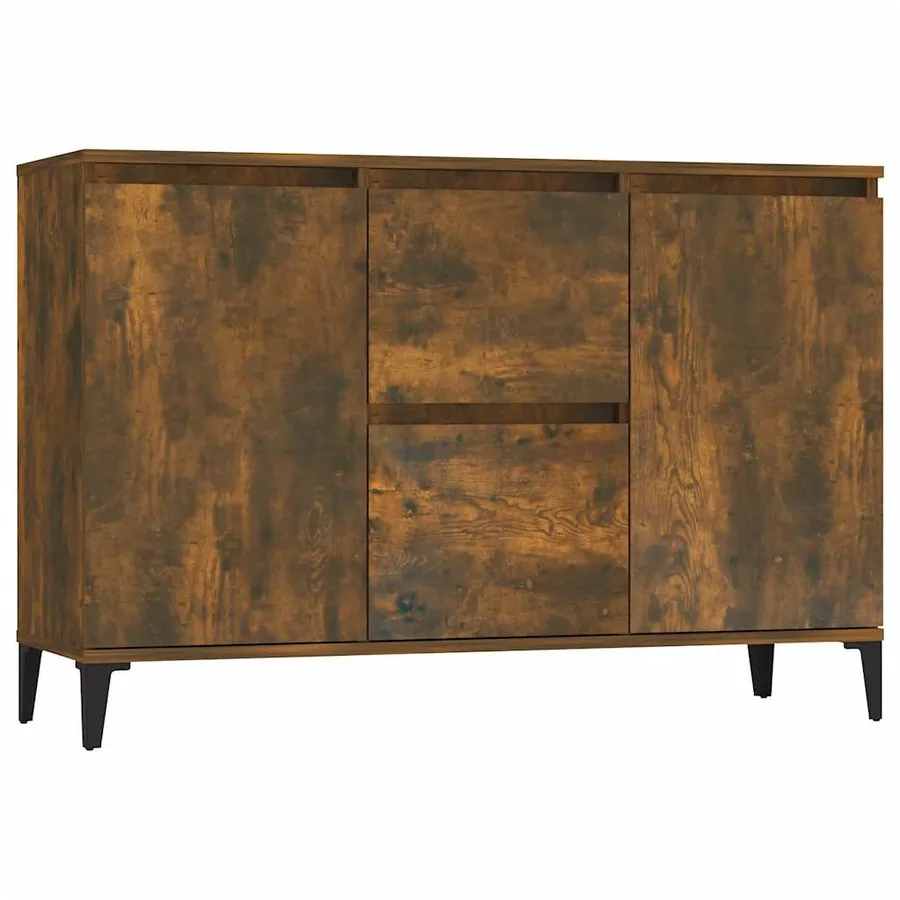 Buffet Chêne fumé 102x35x70 cm Bois d'ingénierie - 2