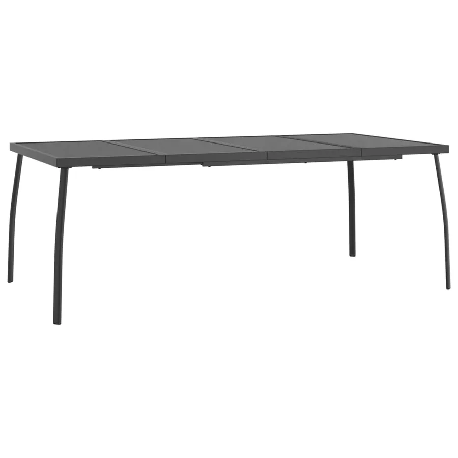 Ensemble à manger de jardin 7 pcs anthracite acier - 7