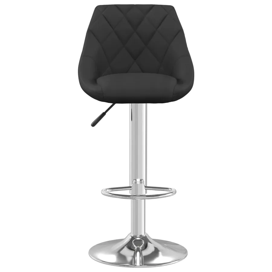 Tabourets de bar lot de 2 noir velours - 4