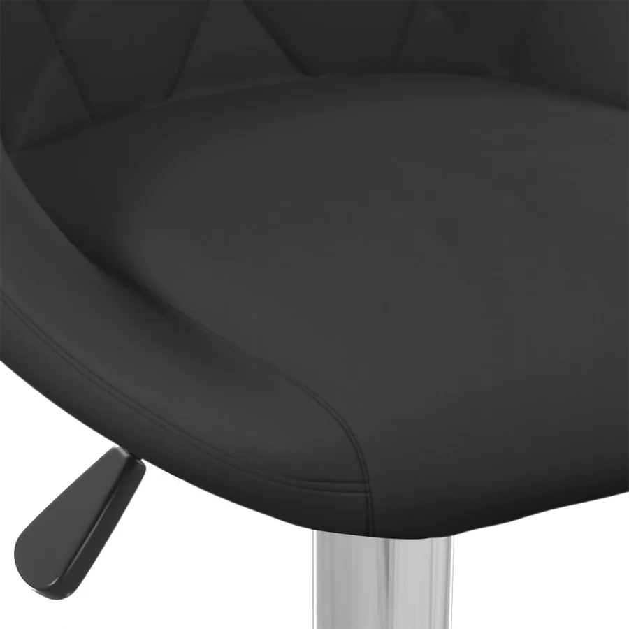 Tabourets de bar lot de 2 noir velours - 8