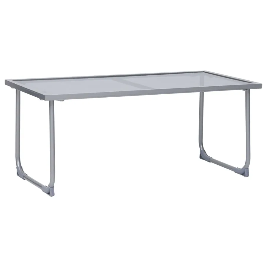 Salon de jardin 4 pcs Tissu et acier Taupe - 11