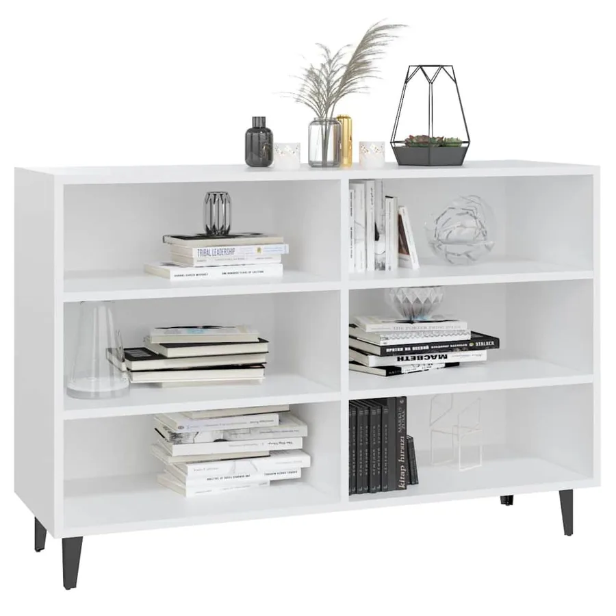 Buffet blanc 103,5x35x70 cm bois d'ingénierie - 3