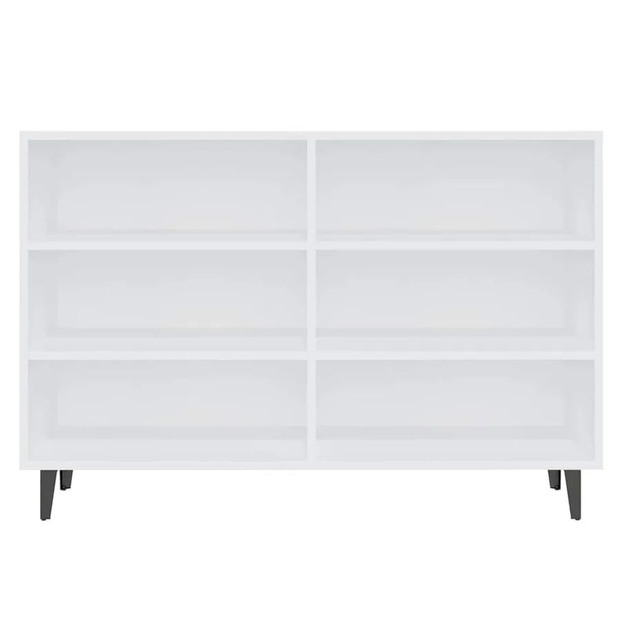 Buffet blanc 103,5x35x70 cm bois d'ingénierie - 4