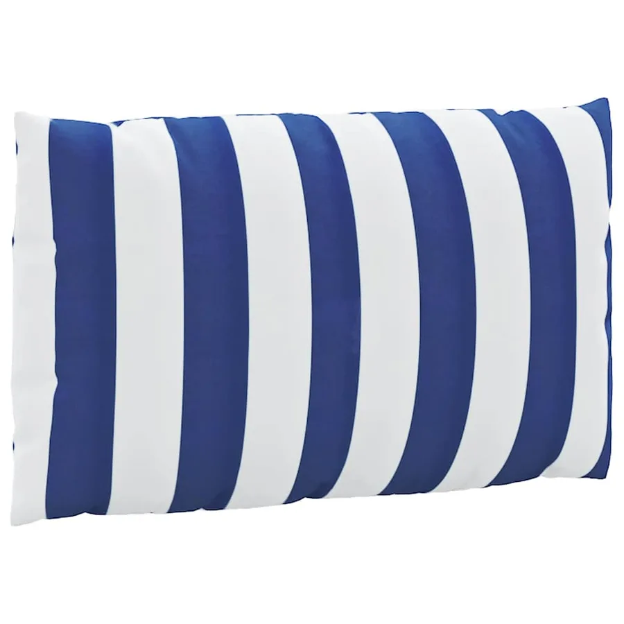 Coussins de palette lot de 2 rayures bleues/blanches - 5