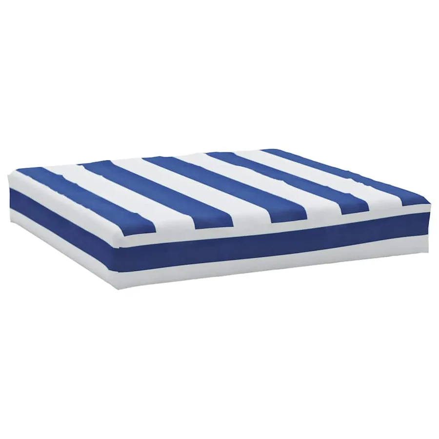 Coussins de palette lot de 2 rayures bleues/blanches - 6
