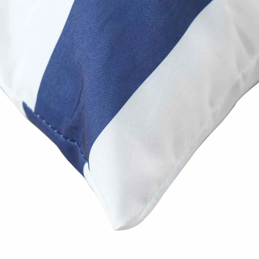 Coussins de palette lot de 2 rayures bleues/blanches - 8