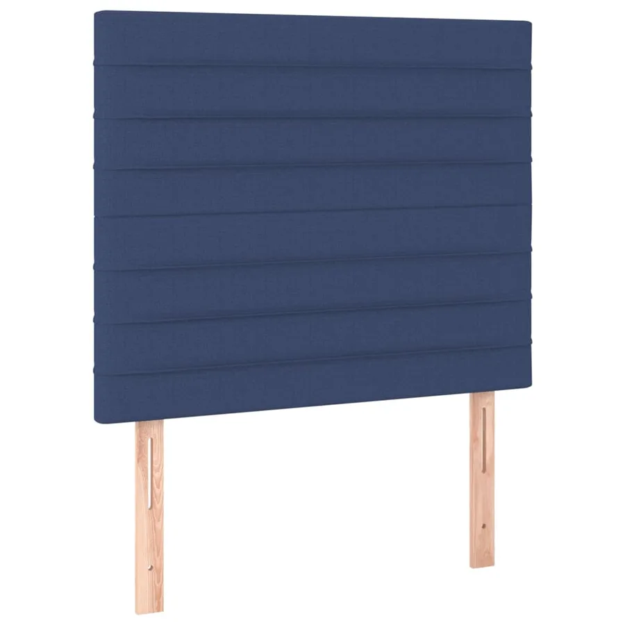 Sommier à lattes de lit avec matelas Bleu 120x200 cm Tissu - 5
