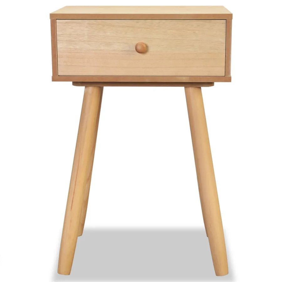 Table de chevet 2 pcs Bois de pin massif 40 x 30 x 61 cm Marron - 5