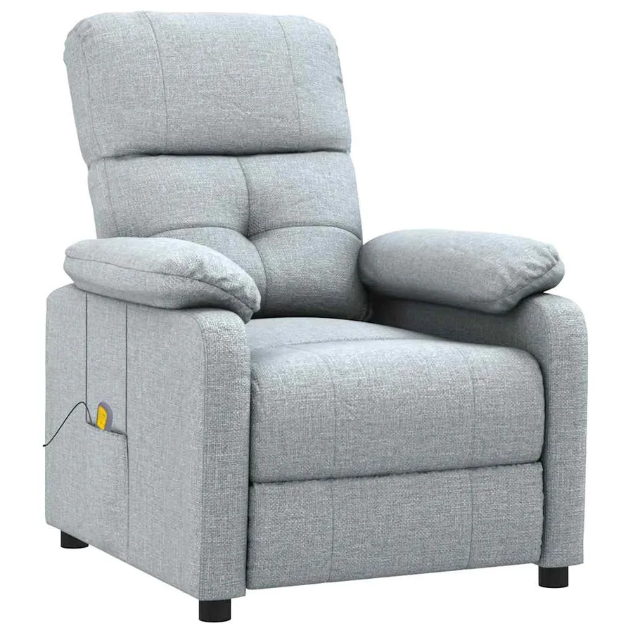 Fauteuil de massage Gris clair Tissu - 2