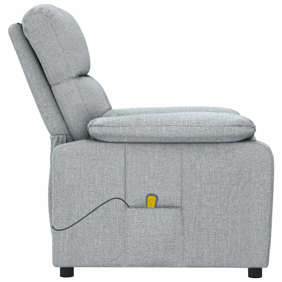 Fauteuil de massage Gris clair Tissu - 4