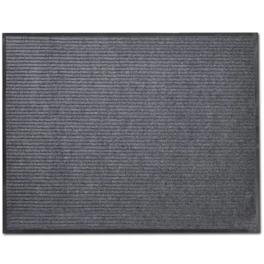 Paillassons 4 pcs PVC Gris 90x60 cm - 3