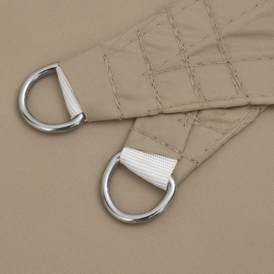 Voile de parasol tissu oxford rectangulaire 2,5x5 m taupe - 6