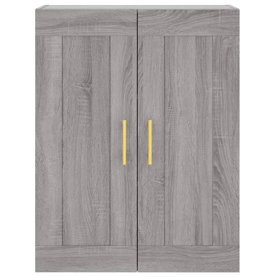 Buffet haut Sonoma gris 69,5x34x180 cm Bois d'ingénierie - 6