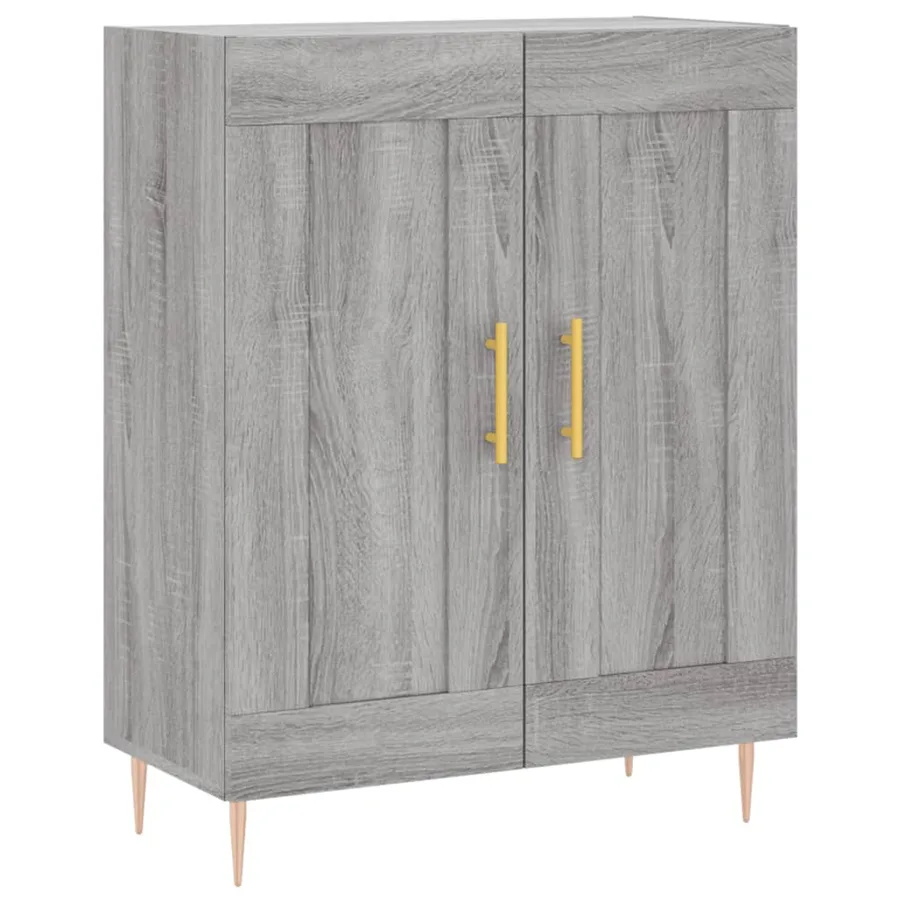Buffet haut Sonoma gris 69,5x34x180 cm Bois d'ingénierie - 7