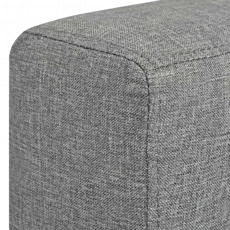 Ensemble de canapés trois pièces Tissu Gris clair - 13