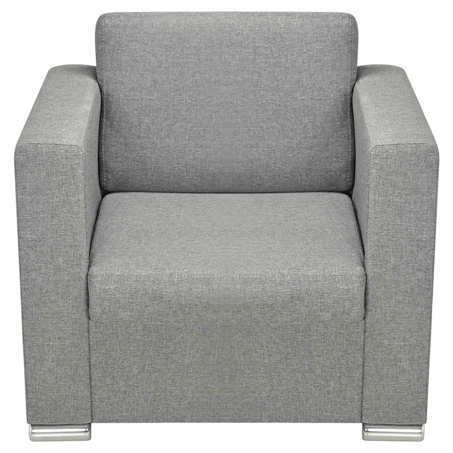 Fauteuil gris foncé tissu - 4