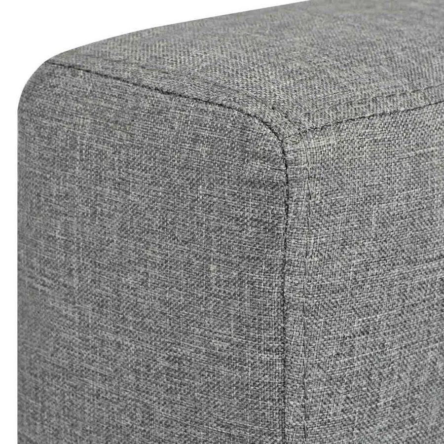Fauteuil gris foncé tissu - 6