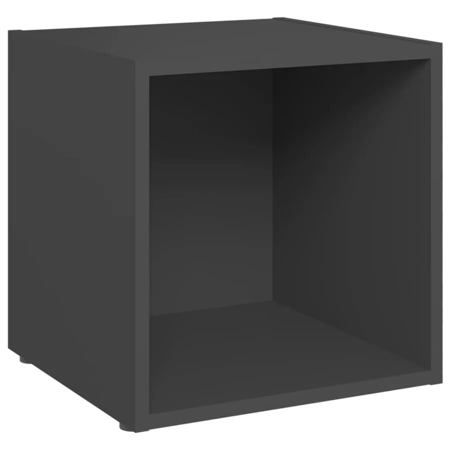 Meubles TV 4 pcs gris 37x35x37 cm bois d’ingénierie - 3